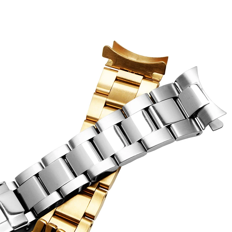 Stainless steel watchband 20mm silver gold bracelet men's wristband fit Submariner 116610-LV-97200 metal strap