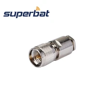 Superbat 10 шт. RF разъем Mini-UHF зажим штекер для кабеля RG58, RG400, RG142, LMR195