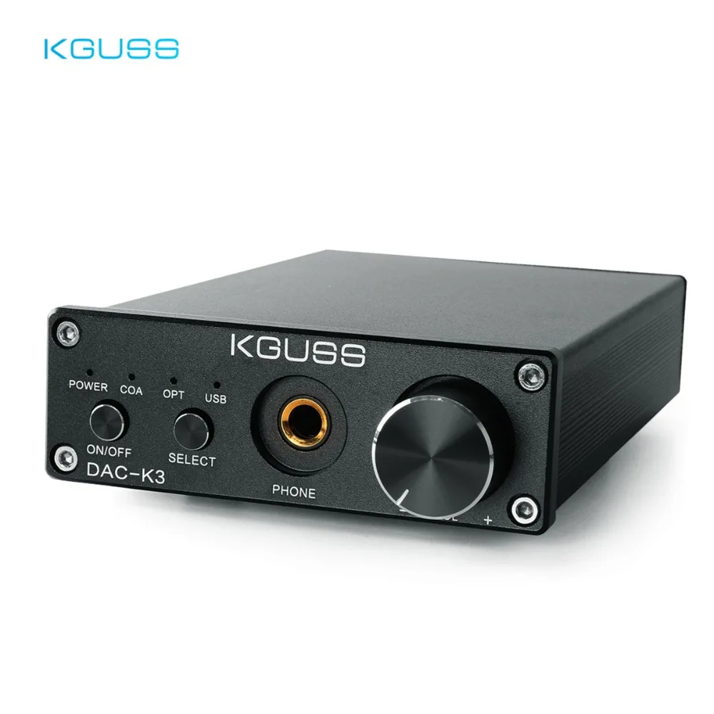  KGUSS DAC-K3 TPA6120 2.0 MINI HIFI USB DAC Decoded Audio Headphone Amplifier 24BIT 192KHz OPA2134 A