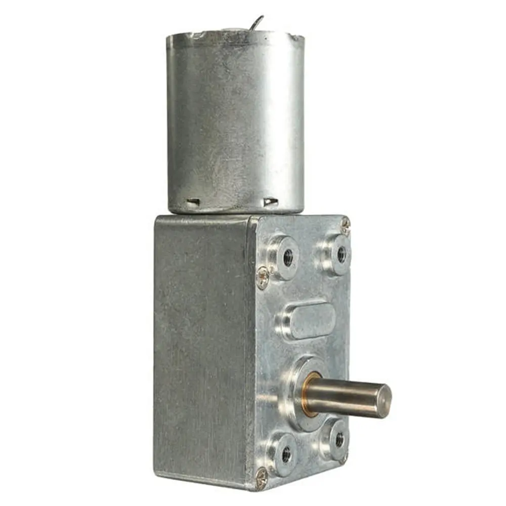 Reversible High Torque Turbo Worm Geared Motor Reducer Motor GW370 DC 12V 0.6RPM