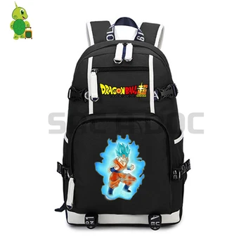 

Dragon Ball Super Backpack Super Saiyan Goku Power School Bags for Teenage Girls Boys Laptop Backpack Large Travel Shoulder Bags