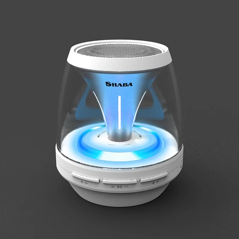 

HZFCEW Wireless Bluetooth Speaker with Colorful 360 Degree LED Night Light Stereo Handsfree Speakers Support TF/AUX