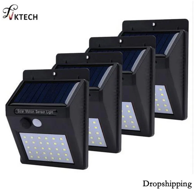 4Pcs Solar LED Path Stair Outdoor Lamp Waterproof Garden Courtyard Fence Lights