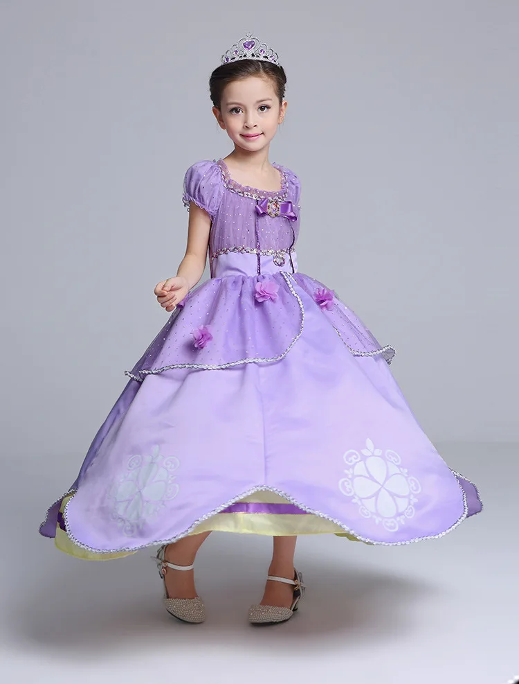

Girl Princess Full Dress Longuette Child Halloween Performance Serve Kids Dress