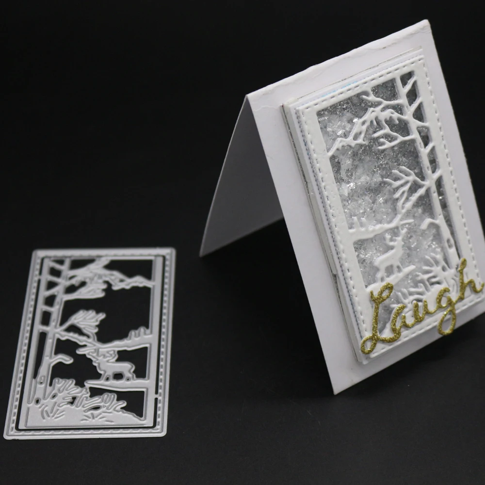 

Estel Tree Deer for Christmas Metal cutting dies embossing stencil for handmade Paper card making scrapbooking craft Die Cut