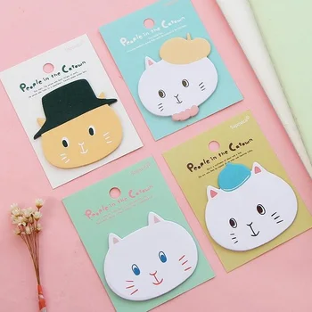 

4pcs Novelty Kawaii Angola Cat design Memo Pad Sticky Notes Memo Notebook/gift prize/office school Stationery supplies/Wholesale