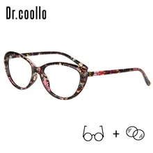 1+ 2+ 3 оправа для очков в стиле кошачьи Глаза Цветочные очки диоптрийные очки женские очки для чтения