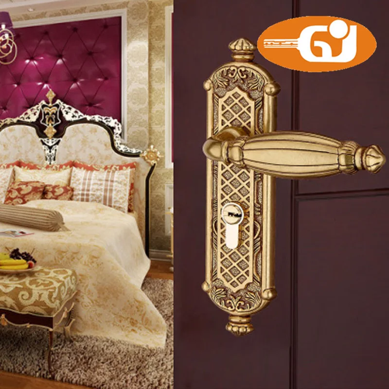 European solid wood bedroom interior door locks double bolt lockin