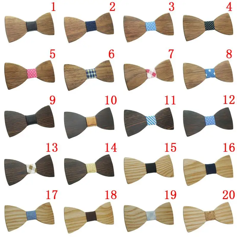 Модная одежда для мальчиков деревянный галстук-бабочка Галстуки Дети Галстуки-бабочка галстук деревянные бабочки