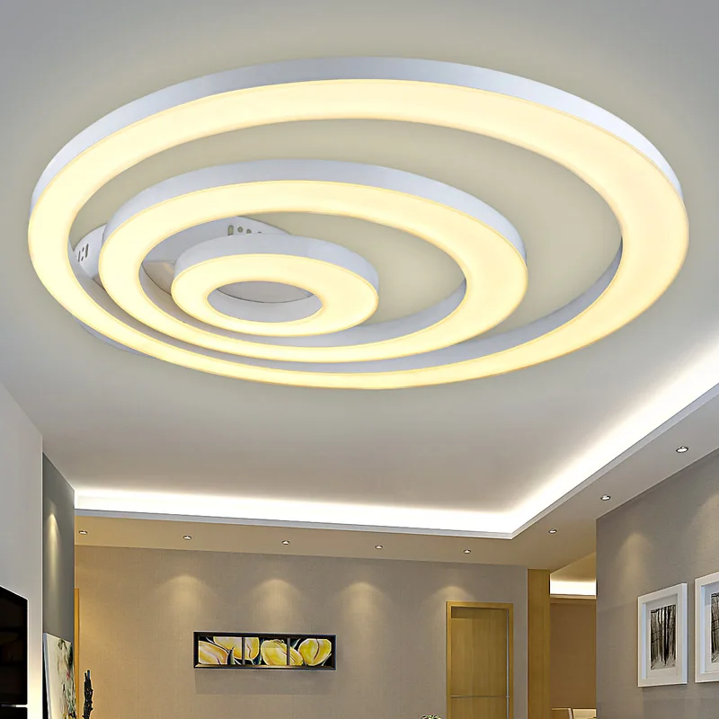 Creative Modern Led Ceiling Lights For Living Room Bedroom Remote