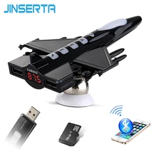 JINSERTA Fighter модель Handsfree беспроводной Bluetooth fm-передатчик AUX модулятор Автомобильный комплект зарядное устройство TF SD USB ручка драйвер MP3 плеер