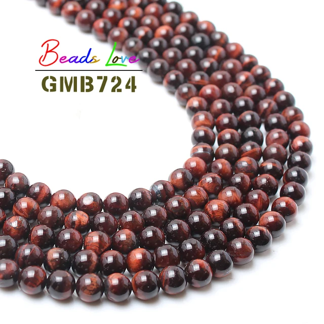 Cuentas de piedra Natural de ojo de tigre rojo, abalorios redondos para la fabricación de joyas de 15,5 ", tamaño a elegir 6, 8, 10, 12 y 14mm, accesorios para pulseras Diy Cuentas de piedra Natural de ojo de tigre rojo, abalorios redondos para la fabricación de joyas de 15,5 ", tamaño a elegir 6, 8, 10, 12 y 14mm, accesorios para pulseras Diy