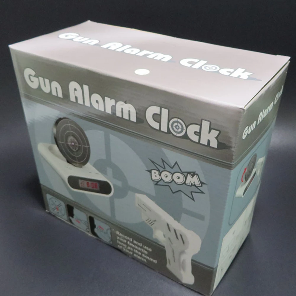 1 Set Gun Alarm Clock Shoot Alarm Clock Recordable Gadget Target Desktop Digital Bedside Snooze Table Alarm Clocks Creative Gift 1 Set Gun Alarm Clock Shoot Alarm Clock Recordable Gadget Target Desktop Digital Bedside Snooze Table Alarm Clocks Creative Gift