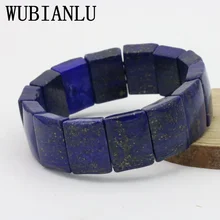 WUBIANLU лазурит эластичный браслет мульти элемент DIY Камень сочетание пять форм избранные Модные Лучшие продажи ювелирных изделий