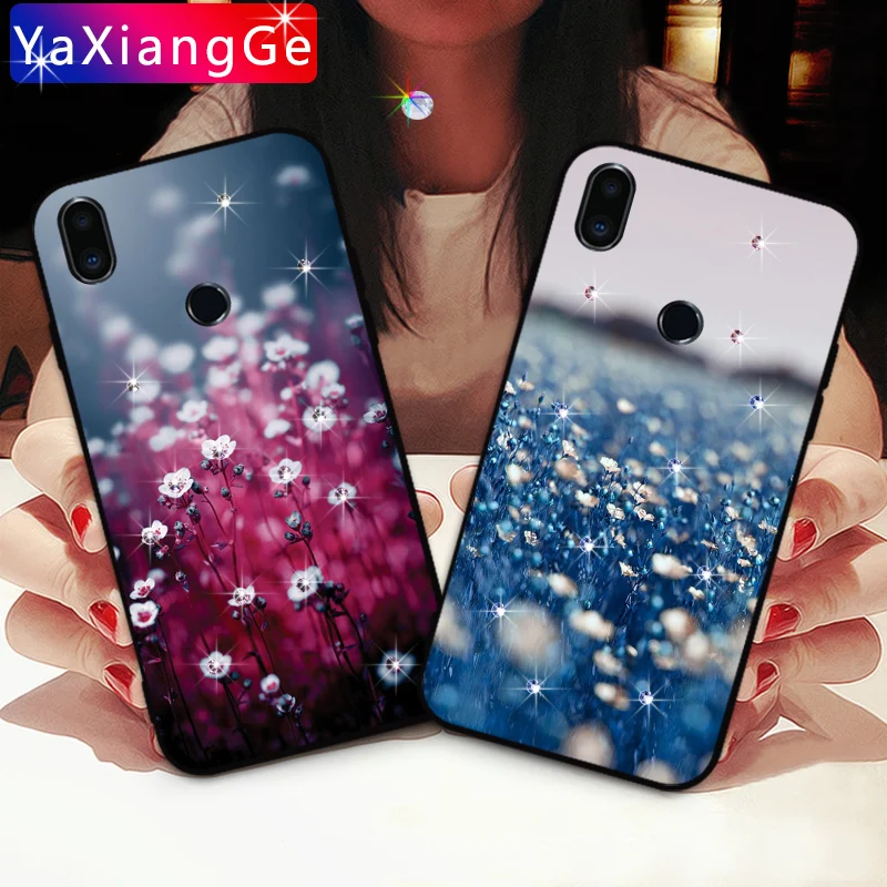 

Flower Shine Sticky Diamond Cases For Meizu M3 Max M5 M6 M8 M9 Note 9 MX6 TPU silicone Cover For Meizu M3s M5S M6s M5C A5