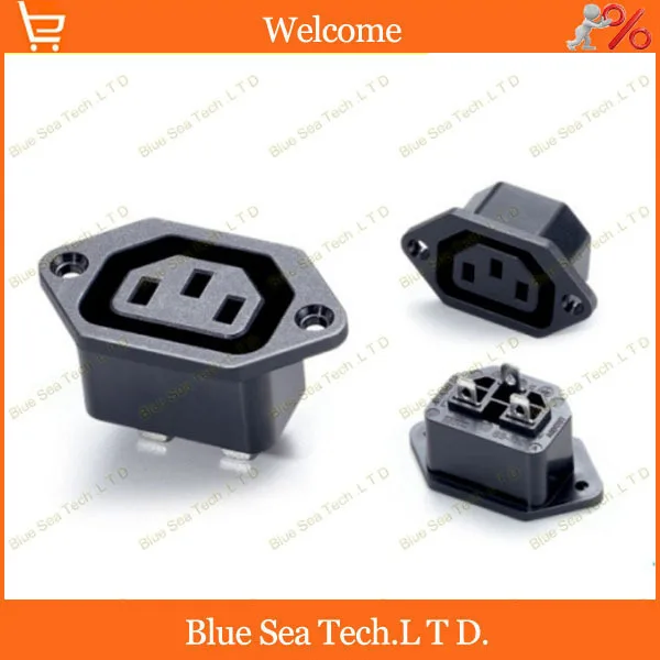 10pcs 3Pin 10A/250V AC power socket,ICE320 C13 Embedded