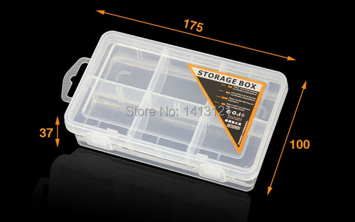 Полипропиленовая коробка для хранения Сетка категория коробка герметичный ящик домашний кейс офисный медицинский комплект чип коробка часть утолщаются ювелирные изделия ящик для инструментов