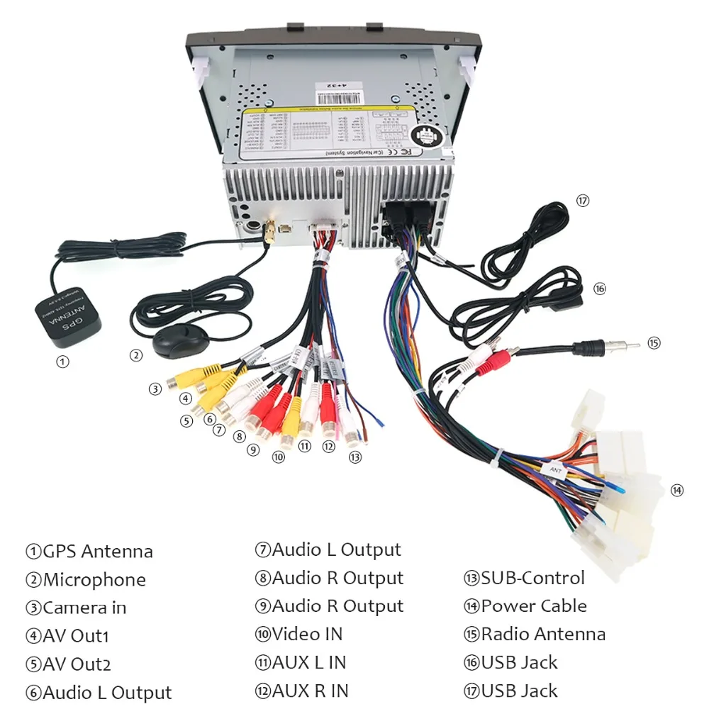 Excellent DSP Android 9 Car CD DVD Player GPS Navigation For Toyota Avensis 2009-2015 T27 head unit auto radio stereo tape recorder 4+64G 10