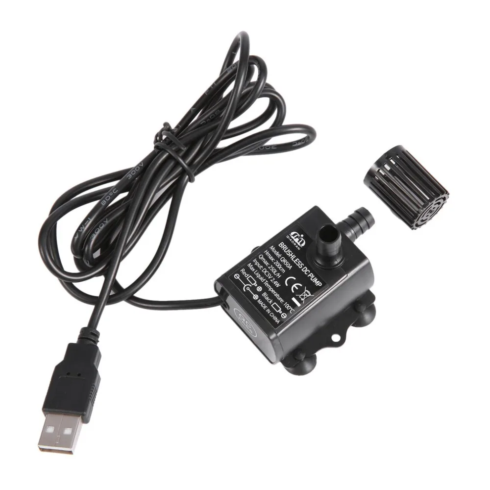 

Mini Waterproof Fish Tank Brushless Pump Ultra-quiet Water Pump 12V Submersible Fountain Aquarium Circulating Filter Accessories