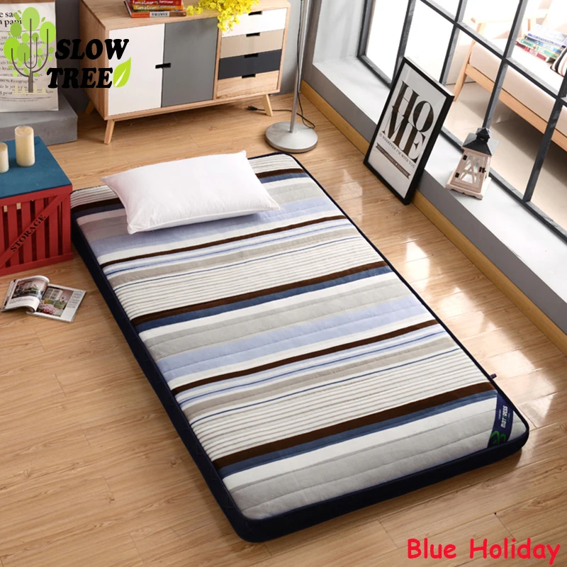 Slow Tree Flannel Mattress Thicken10cm Foldable Queen Bed Mat Home Tatami Bedroom Furniture Single/Double Mattress Floor Mat