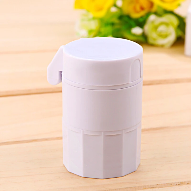 4 Layer Powder Tablet Grinder Pill Cutter in 1 Portable Medicine Splitter Box Storage Crusher | Красота и здоровье