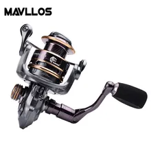 Mavllos Сверхлегкий металлическая катушка для рыбалки на карпа, катушка 14BB соотношение 5,2: 1 Макс Перетащите 12 кг металлическая Алюминий оболочки морской Спиннинг рыболовная Катушка