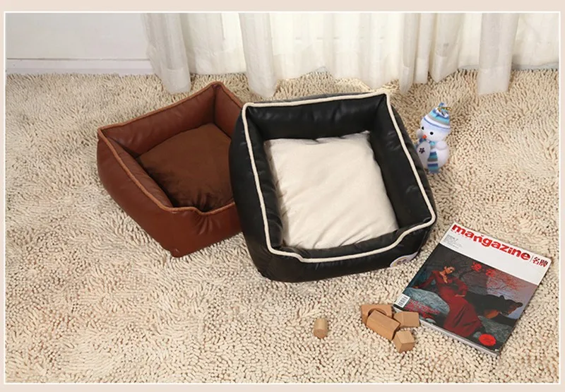Высокое качество водонепроницаемый ПУ питомник моющиеся зоотовары гнездо кровать собаки коврик собака продукта Щенок Кровать мягкие удобные cojines диван