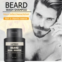 2 шт. витаминный уход за бородой, глубокое очищение, шампунь для мытья бороды, машинка для чистки бороды, питательное масло для бороды, мужской подарок