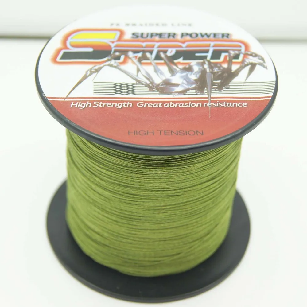 Super Strong 4 Strands 100M 10LB Army Green Fishing Line Braided Line