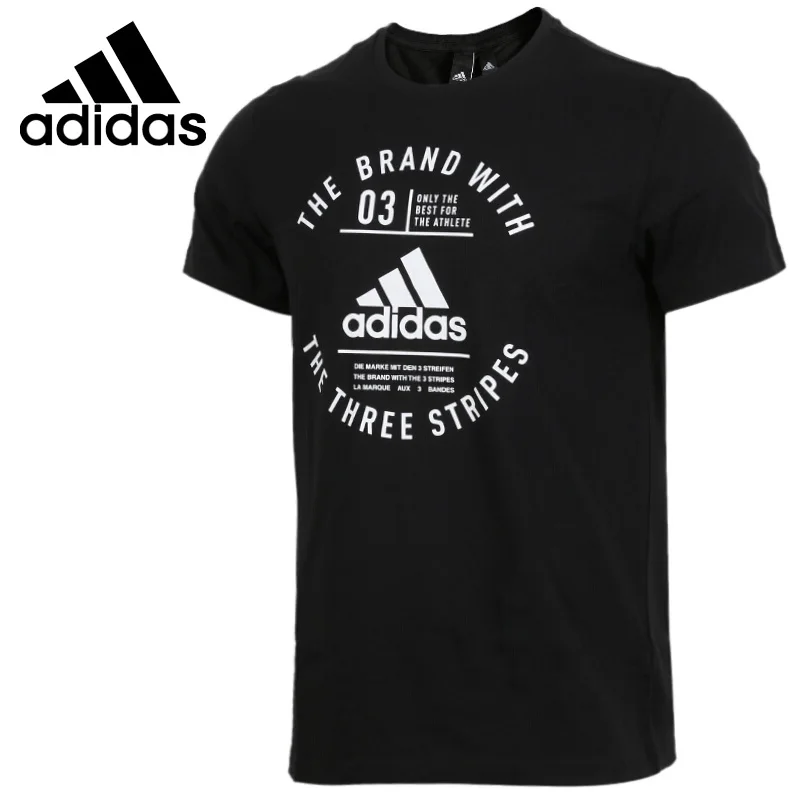 Оригинальный Новое поступление 2018 Adidas эмблема мужские футболки с коротким рукавом спортивная