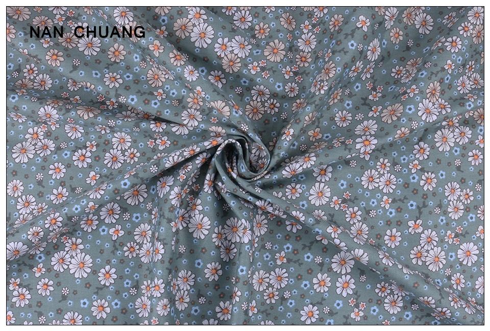 Nanchuang 8 шт./лот мягкие чехлы с изображением цветов с принтом хлопчатобумажная ткань саржевого Лоскутная Ткань для DIY Швейные и стежки сумки платье Материал 20x25 см