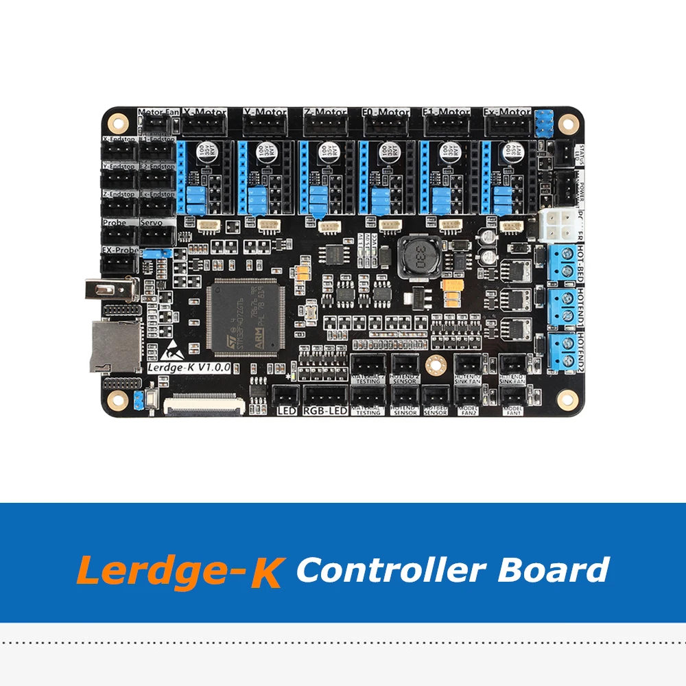 3d принтер доска ARM 32 бит Lerdge-K материнская плата управления для двойного экструдера с 6 шт. A4988 Drv8825 LV8729 TMC2100 TMC2208 драйвер
