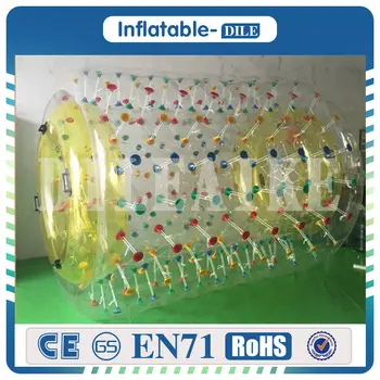

Free Shipping Inflatable Water Walking Roller Pool Floats Toys Walking On Water Rolling Ball For Sale