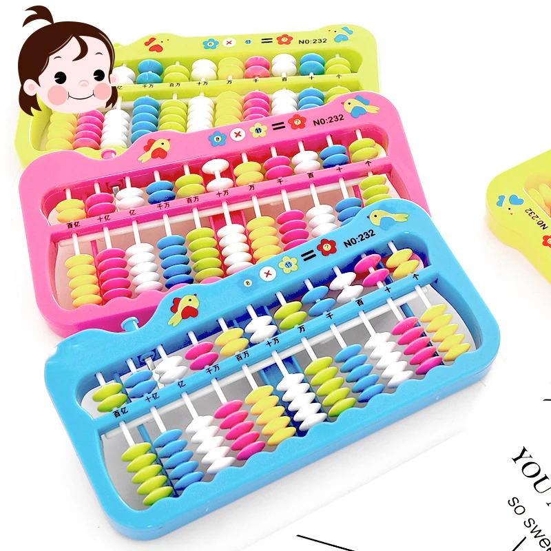 Арифметические соробан красочные бусины Математика китайский Abacus Preschooll Развивающие игрушки для детей студентов детский сад