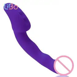 Ли Бо вибраторы для женщин Секс игрушки силиконовый вибратор g-стимуляции точки массажер палочка USB аккумуляторная взрослый продукт