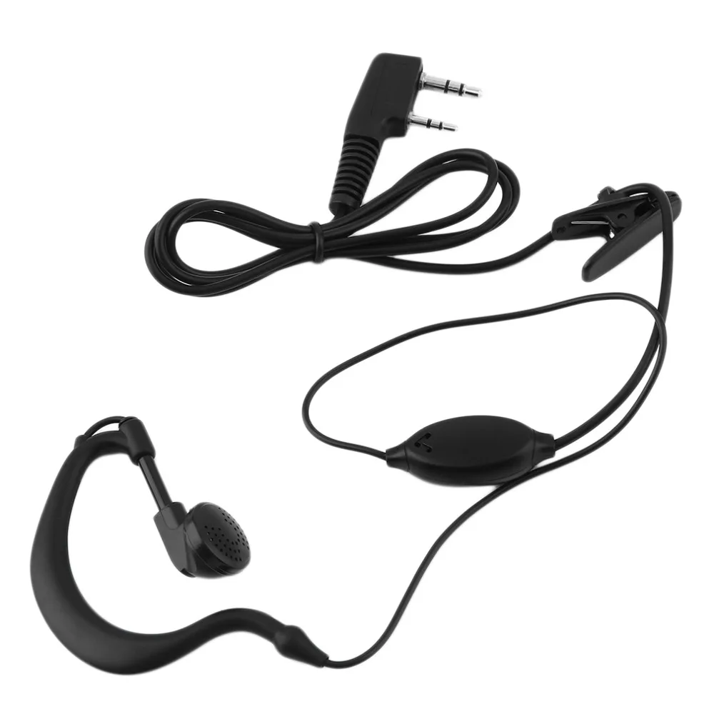 

2 Pin Mic Headset Earpiece Ear Hook Earphone for Baofeng Radio UV 5R 888s Clear sound performance