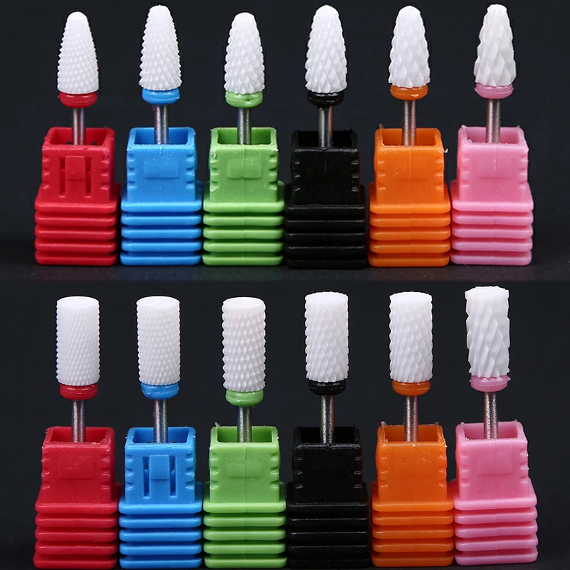 MAFANAILS 28 Type Ceramic Nail Drill Bits Manicure Machine Accessories Rotary Electric Nail Files Manicure Cutter Nail Files DIY