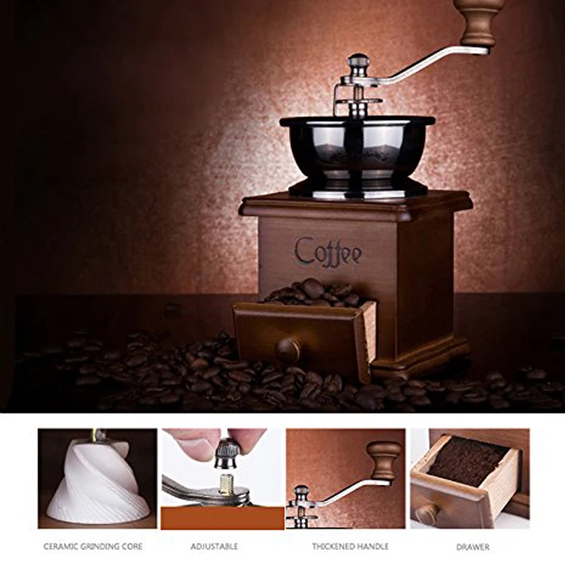 Manual Coffee Grinder, Hand Coffee Beans Grinding Machine, Hand Coffee