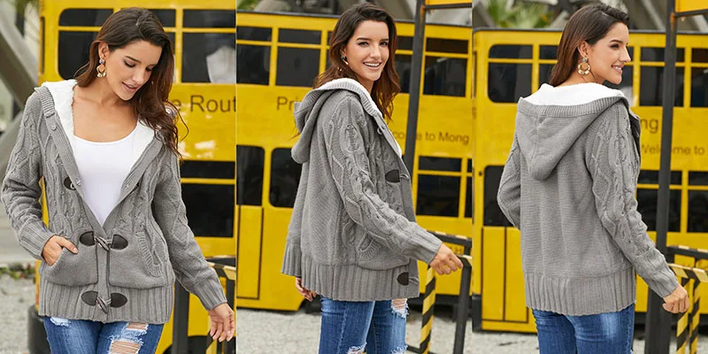 Gray-Fur-Hood-Horn-Button-Sweater-Cardigan-LC27967-11-6