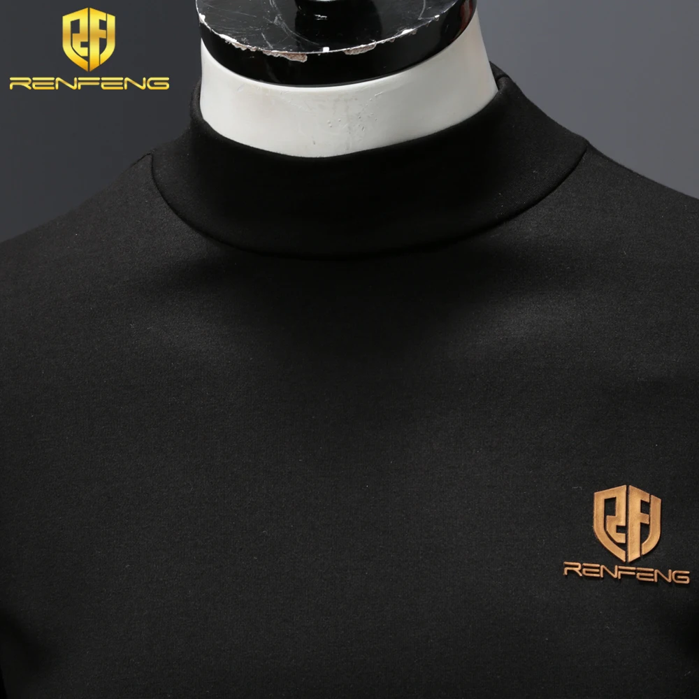 95% cotton thermo shirt for men long sleeve undershirt Slim Pullover Warm shirts thermal underwear t-shirt mens plus velvet tops (6)
