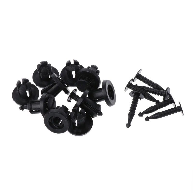 

Hot New 10 Pcs Auto Vehicle Car Bumper Fastener Trim Clip Rivets For Renault Clio Laguna Megane Espace