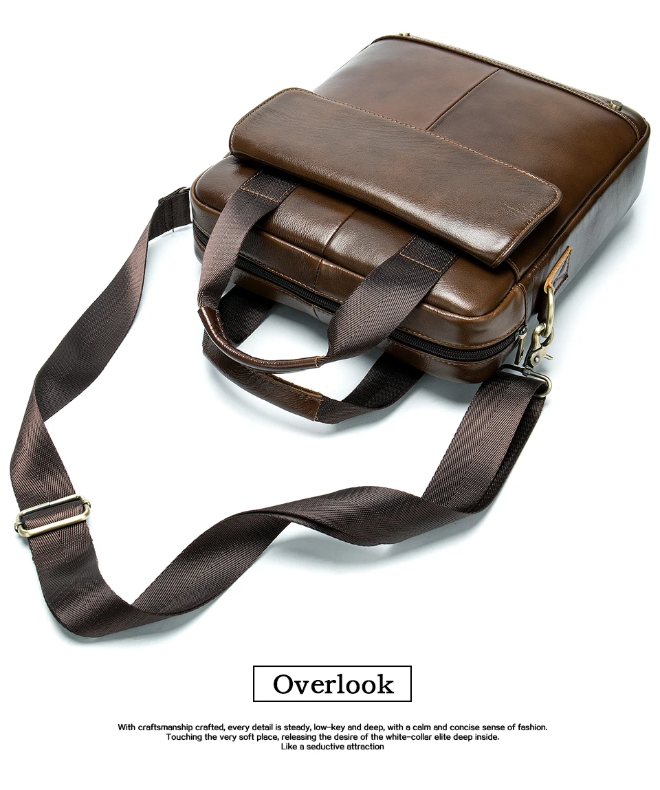 Men's Shoulder Bag Men Genuine Leather Casual Purses and Handbags for Money Ipad Crossbody Bags Gifts bolsas male14