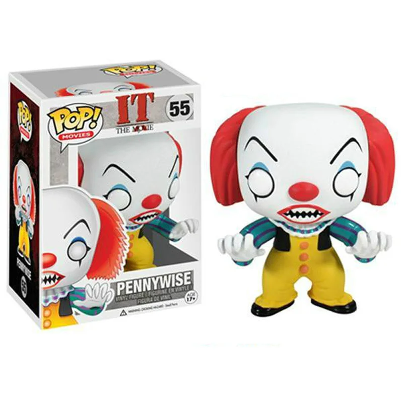 FUNKO POP Movie Stephen King's It's Child's Play Saw, крик пеннивайз Чаки V для вендетты, экшн-фигурка, игрушки для детей на Рождество - Цвет: with box