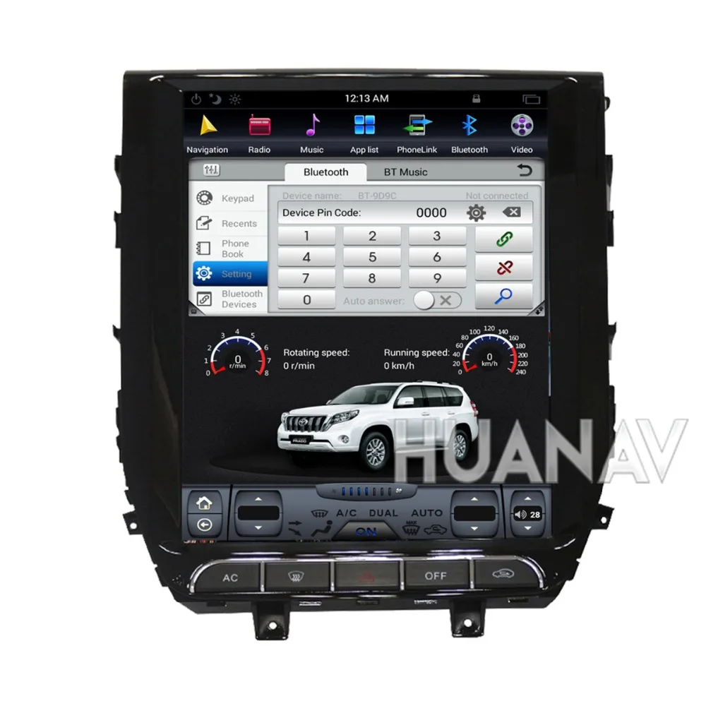 Cheap Tesla style Android Car GPS Navigation Car NO DVD Player For Toyota Land Cruiser 200 2016 2017 2018 car stereo unit multimedia 2