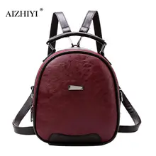 

Retro Women Casual PU Leather Mini Backpacks Girls Fashion Simple Travel Shoulder Bag Small Teenage School Bag Rucksack