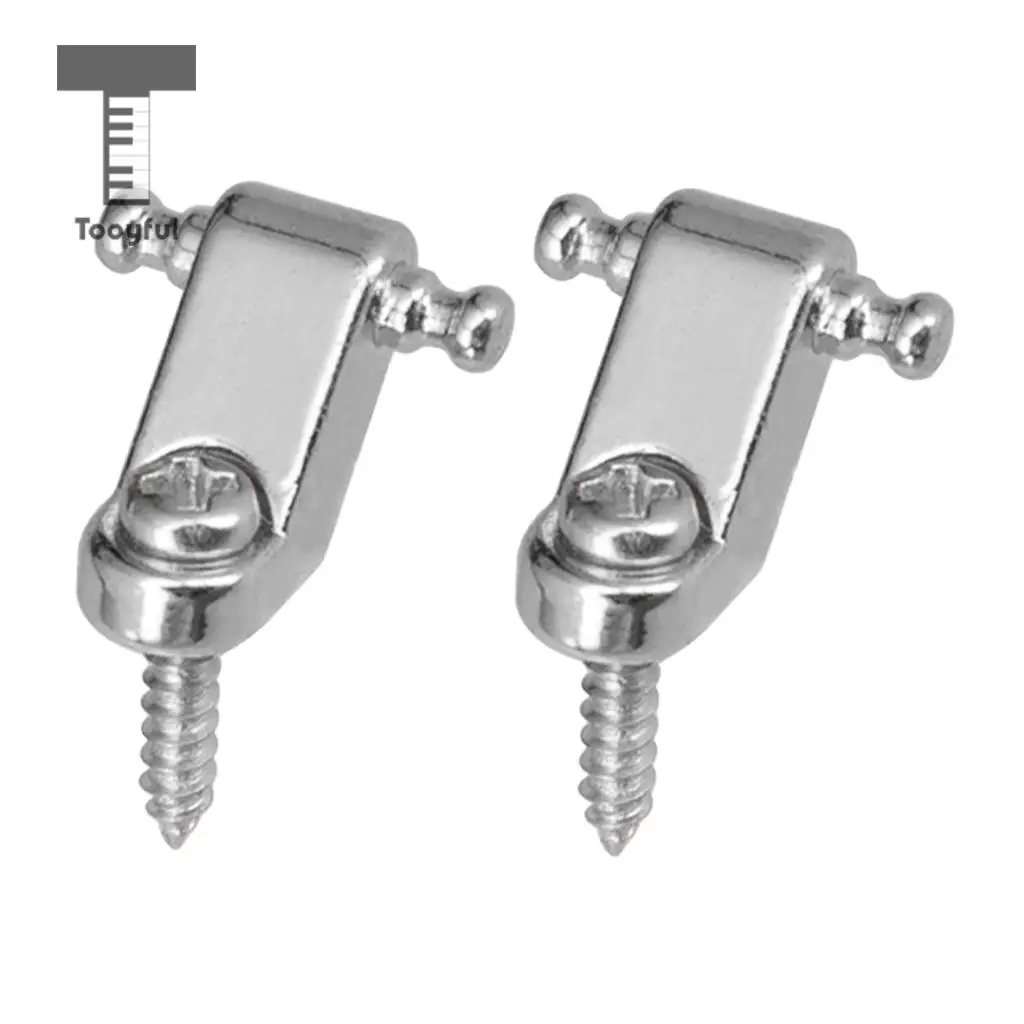 Tooyful 2Pc Roller String Tree String Retainer Mounting Tree Guide for Electric Guitar Parts Replacement
