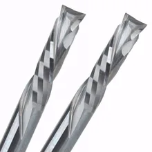 2Pcs 5x22MM AAA Up Down Cut- 2 Spiral Flute Carbide Mill,CNC Milling Cutter,Woodworking Cutting Tools Router Bit
