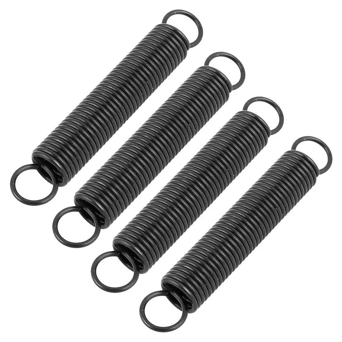 

1.2mmx10x65mm Metal Dual Hook Tension Spring 4pcs