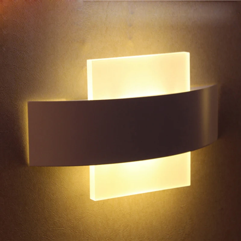 

8W Modern Led Wall Lamps Acrylic For Bed Room Wall light Living Sitting Room Foyer Bathroom LED Wall Mounted Sconce AC220V