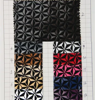 

wholesale free shipping Flocked leather flowers PU fabric/ handbag leather material/ synthetic leather fabric